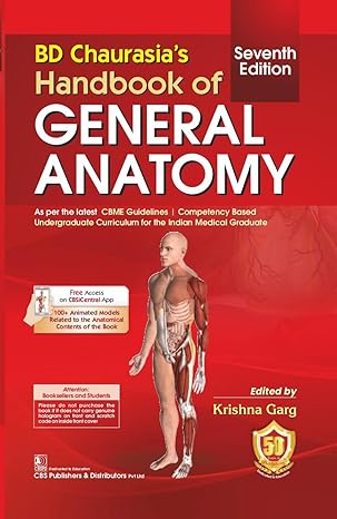 BD Chaurasia’s Handbook of General Anatomy PDF